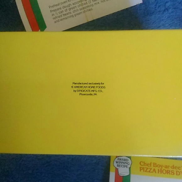 Vintage Chef Boyardee Recipe Box w/5 recipes - Picture 6 of 7